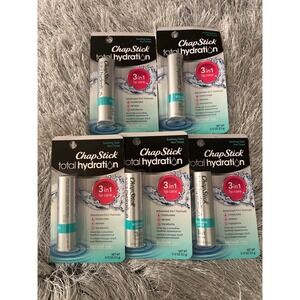 Lot of 5 ChapStick Total Hydration 3 in 1 Lip Care Soothing Oasis 0.12oz New